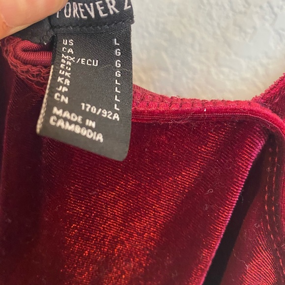 Red wine colored dress - Picture 3 of 4